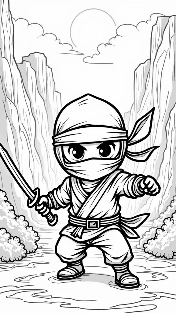 coloriages ninja gratuitement